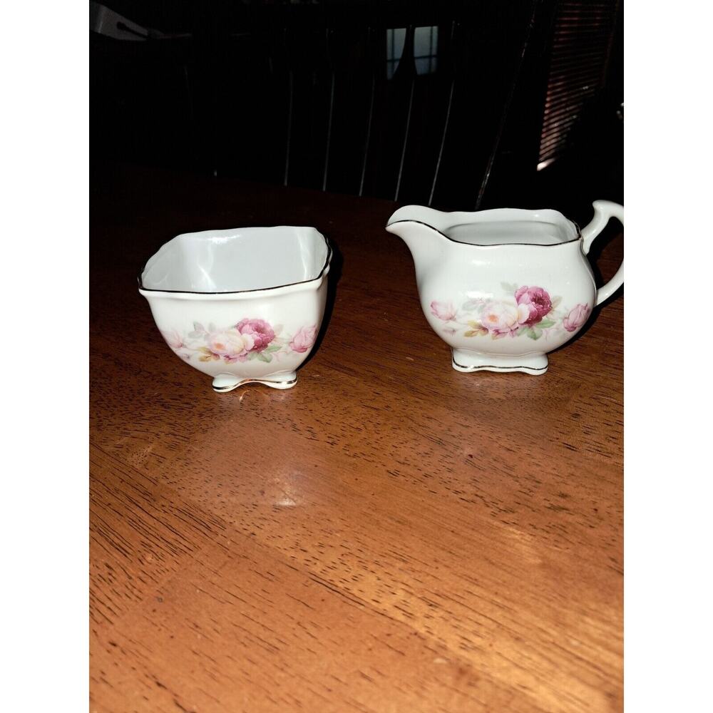 vintage schumann arzberg germany Open Sugar And Creamer Set